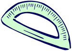 Roughly drawn protractor